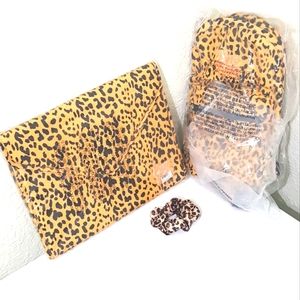 🐆Pura Vida Leopard Bundle: Mini Daypack Backpack, Laptop Case, Scrunchie